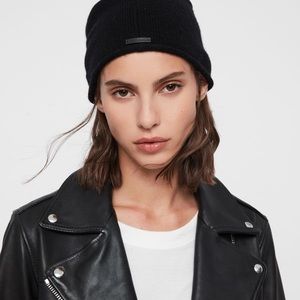 All Saints - Self Rolled Edge Cashmere Beanie